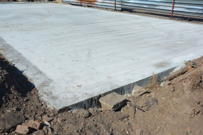 concrete pad installation