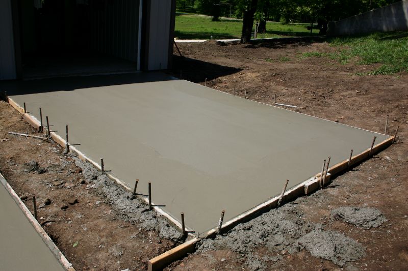 concrete pad installation