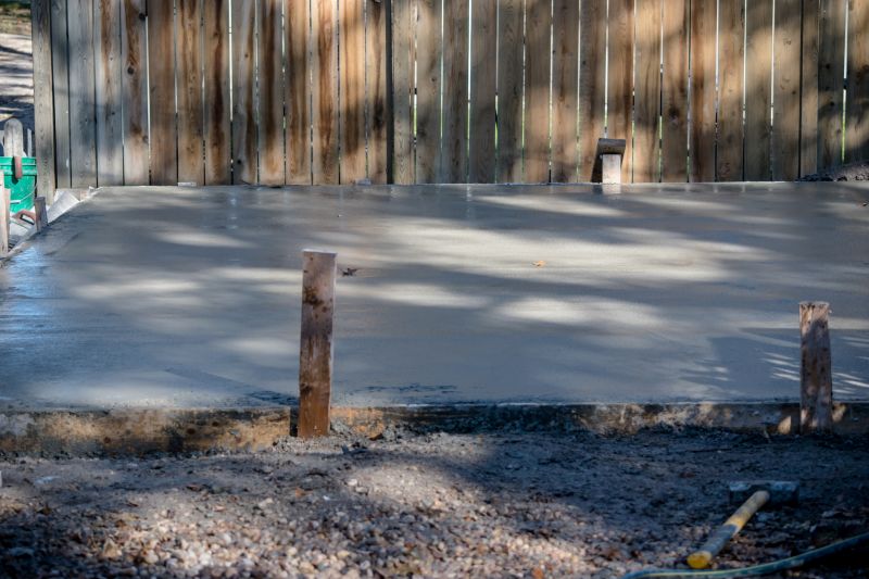 concrete pad installation